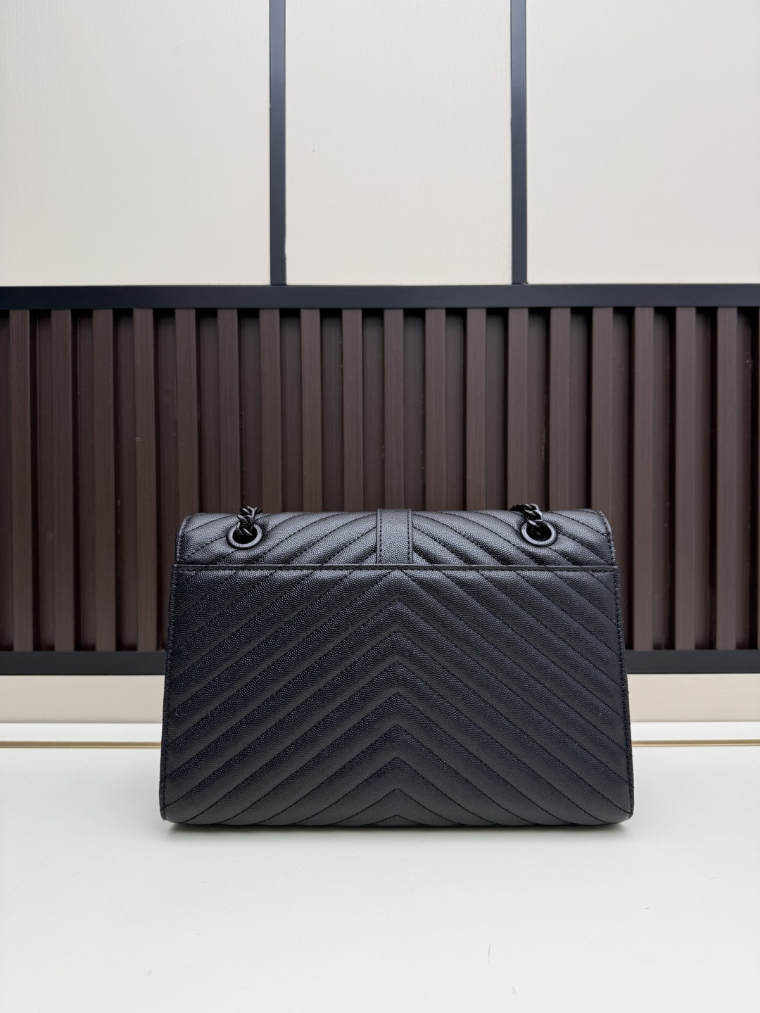 YSL Caviar Black Quilted Handbag - Image 8