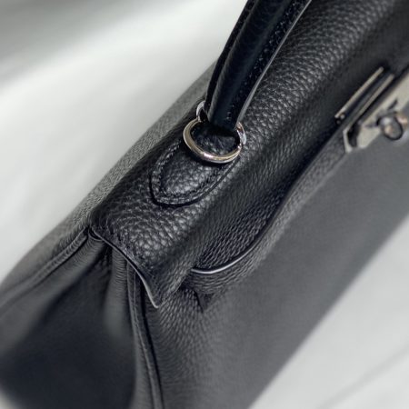 Hermès Kelly 25 black togo leather palladium hardware - Image 5
