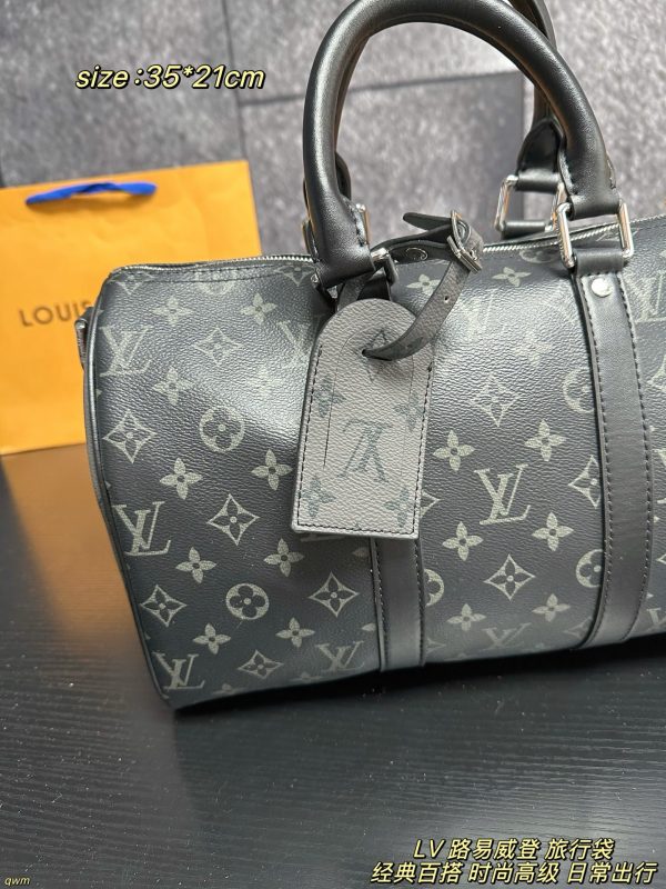 LV Keepall Bandoulière 35 Monogram Eclipse Bag