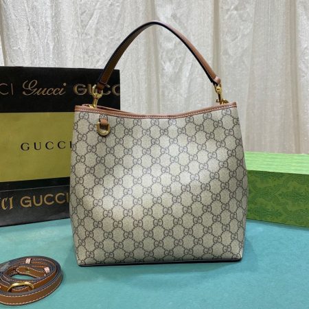 GG Emblem Medium Bucket Bag - Image 2