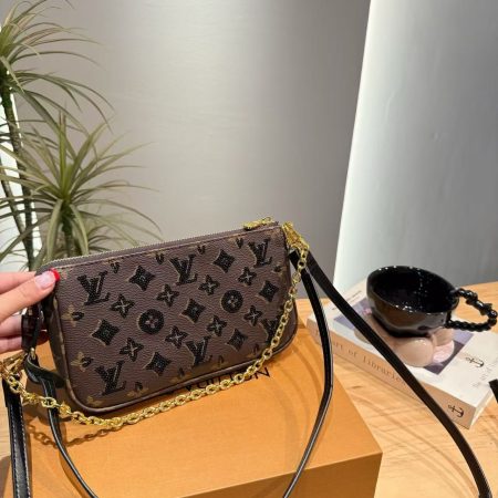 Lv Mahjong Underarm Bag