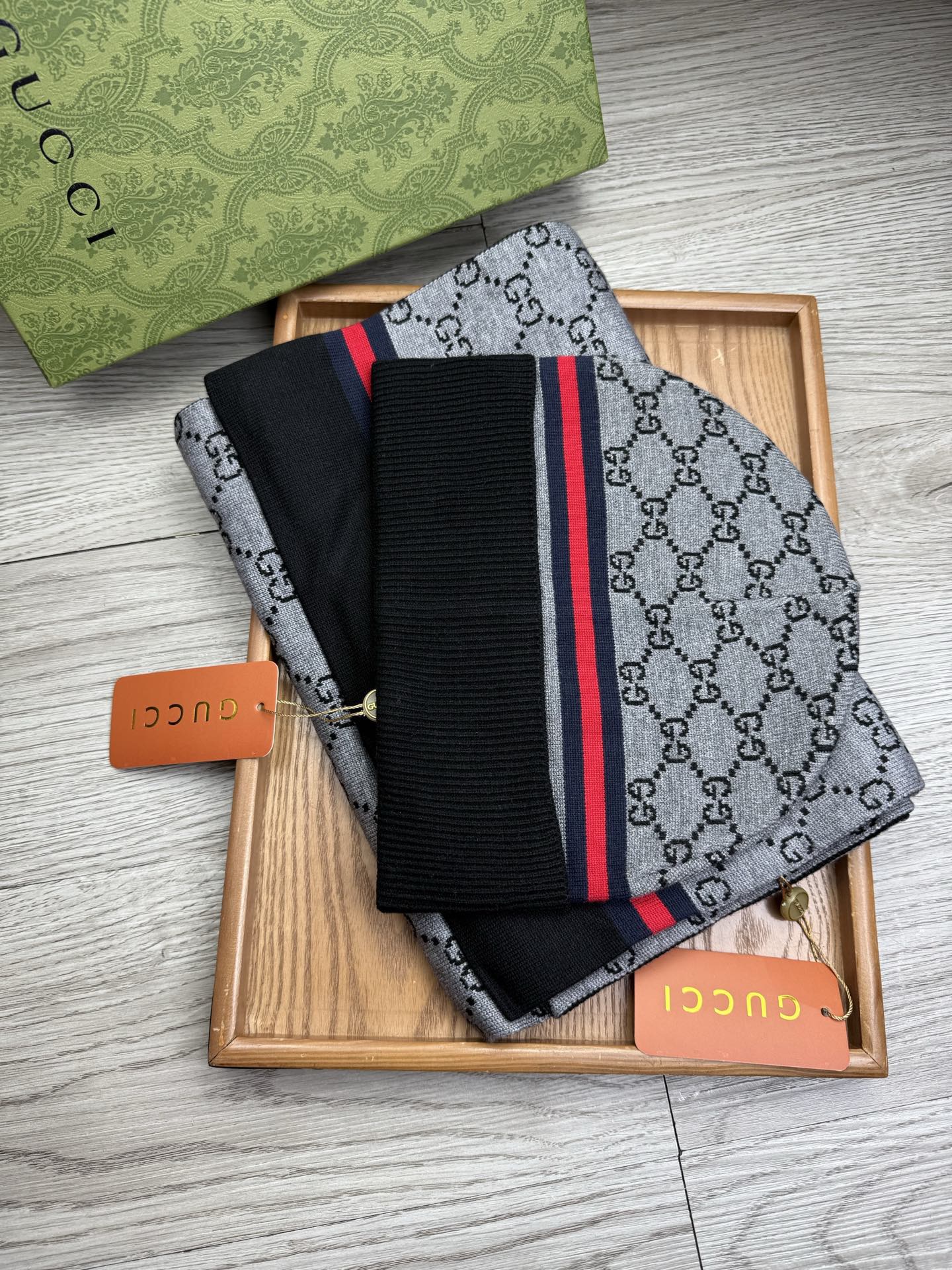 Gucci Winter Hats + Scarves - Image 1