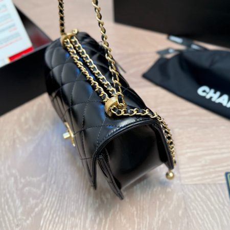 CHANEL Calfskin Quilted Mini Perfect Fit Flap Black - Image 6