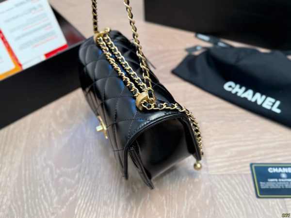 CHANEL Calfskin Quilted Mini Perfect Fit Flap Black