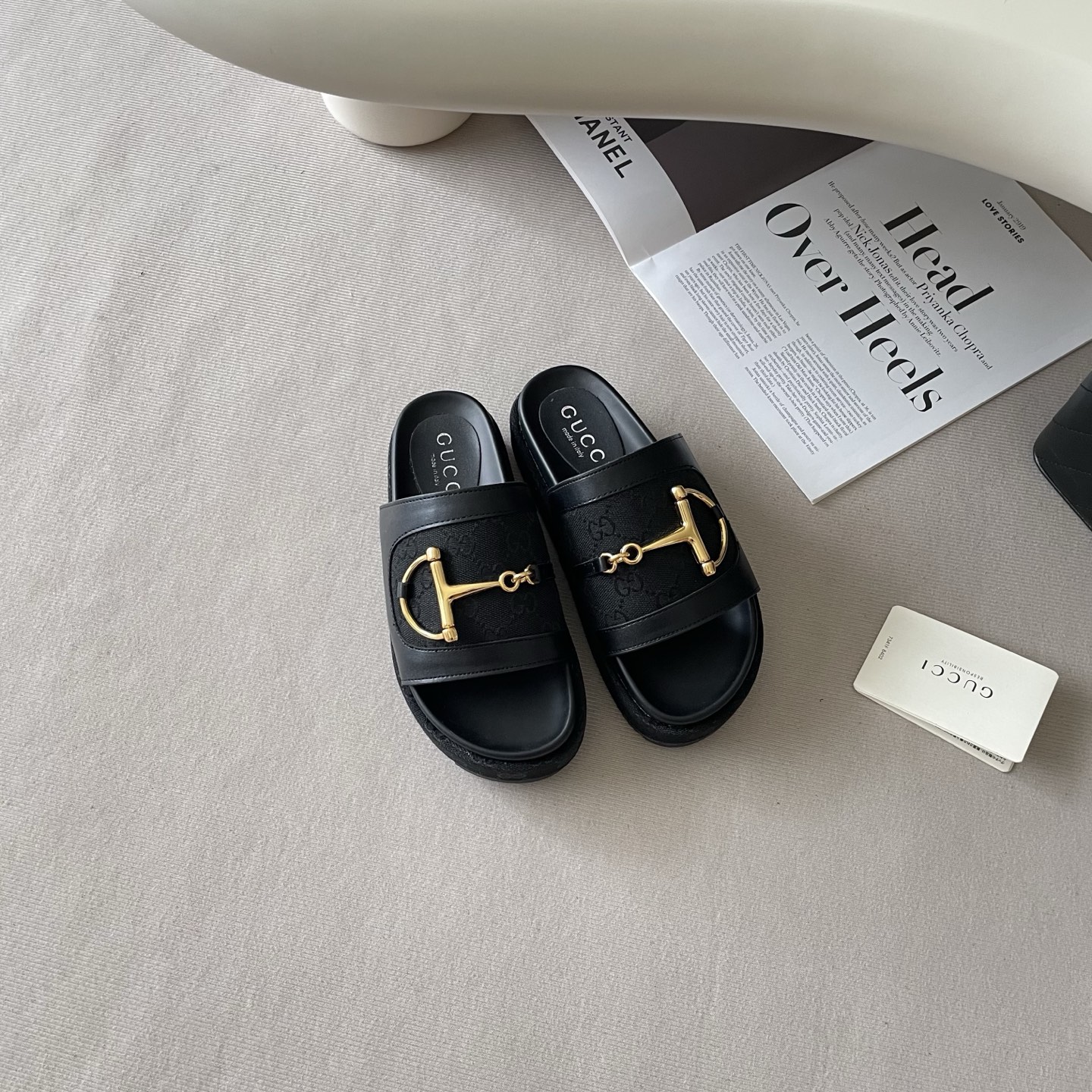Gucci 26P G-Buckle Chunky-Soled Slippers - Image 6