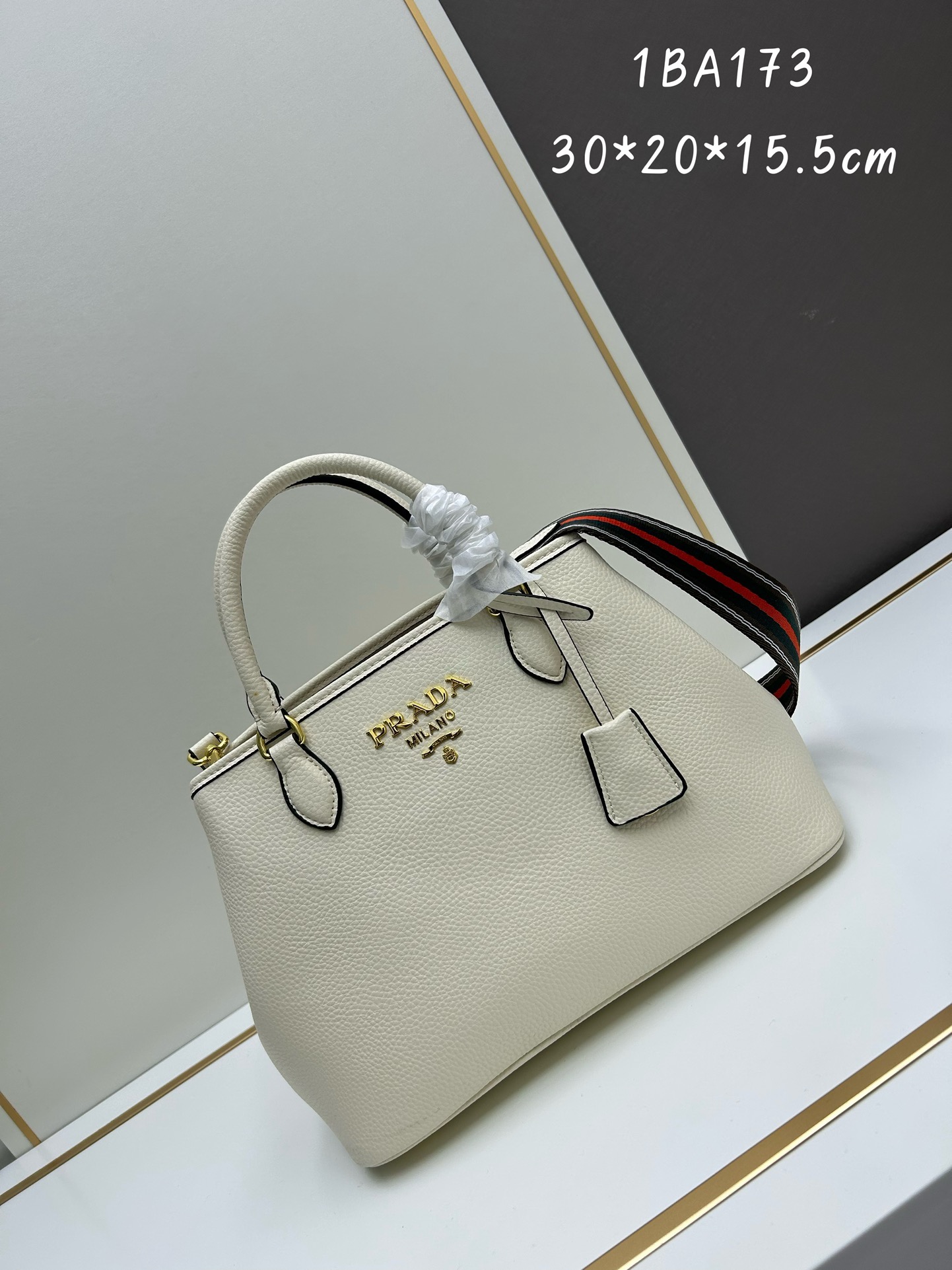 Prada Sacca 2 Manici Convertible Daino Tote | - Image 3