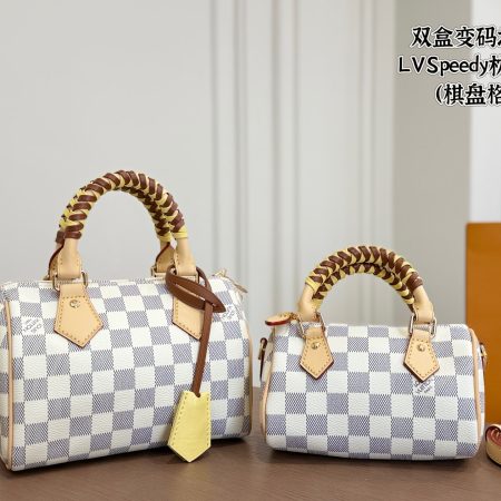 LV Speedy Pillow Bag (Checkered) - Image 3