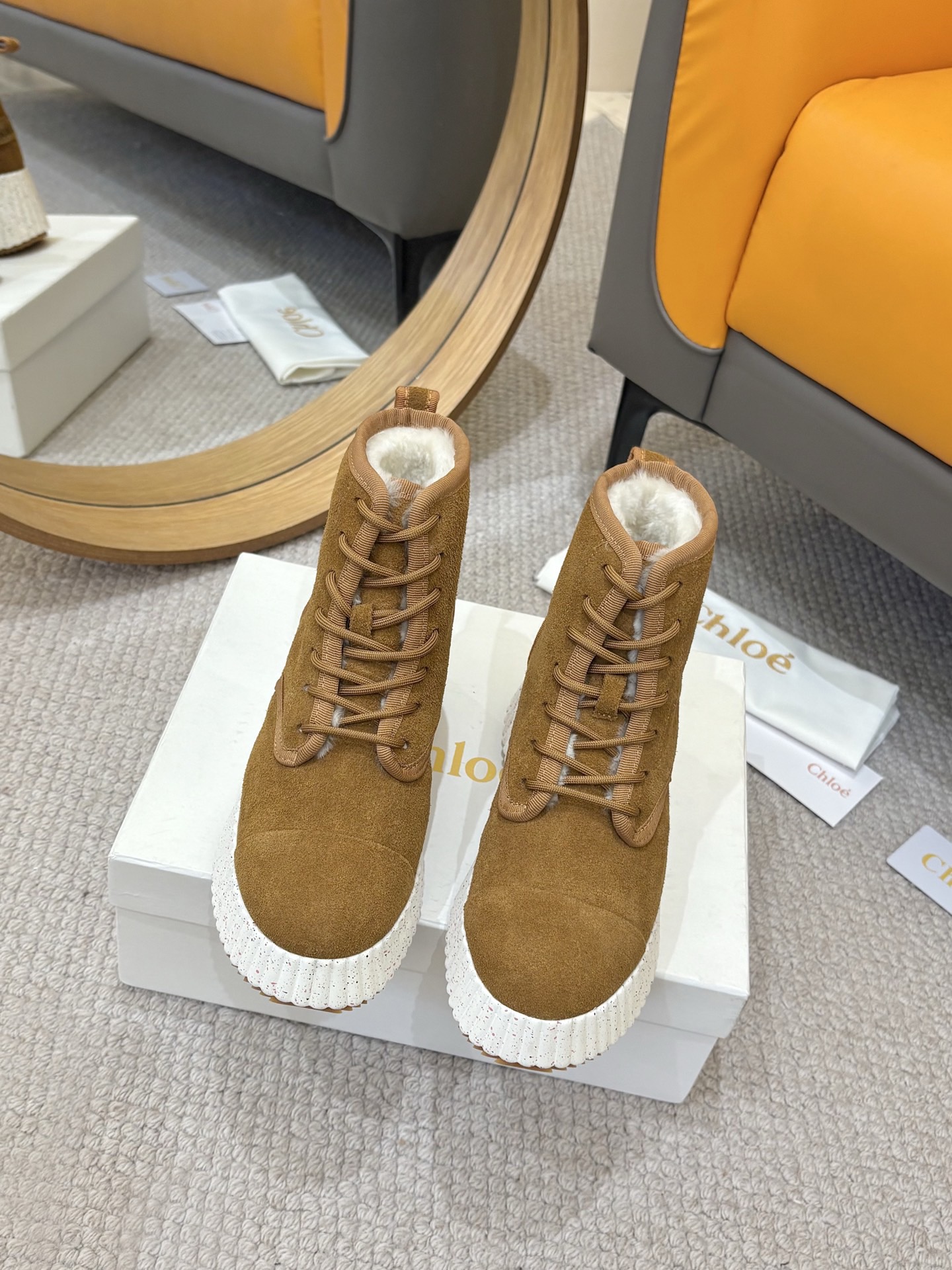 Chloe Mid-Calf Snow Boots - Image 1