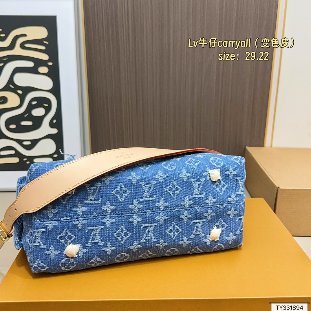 LV Carryall Cargo PM Monogram Denim - Image 8