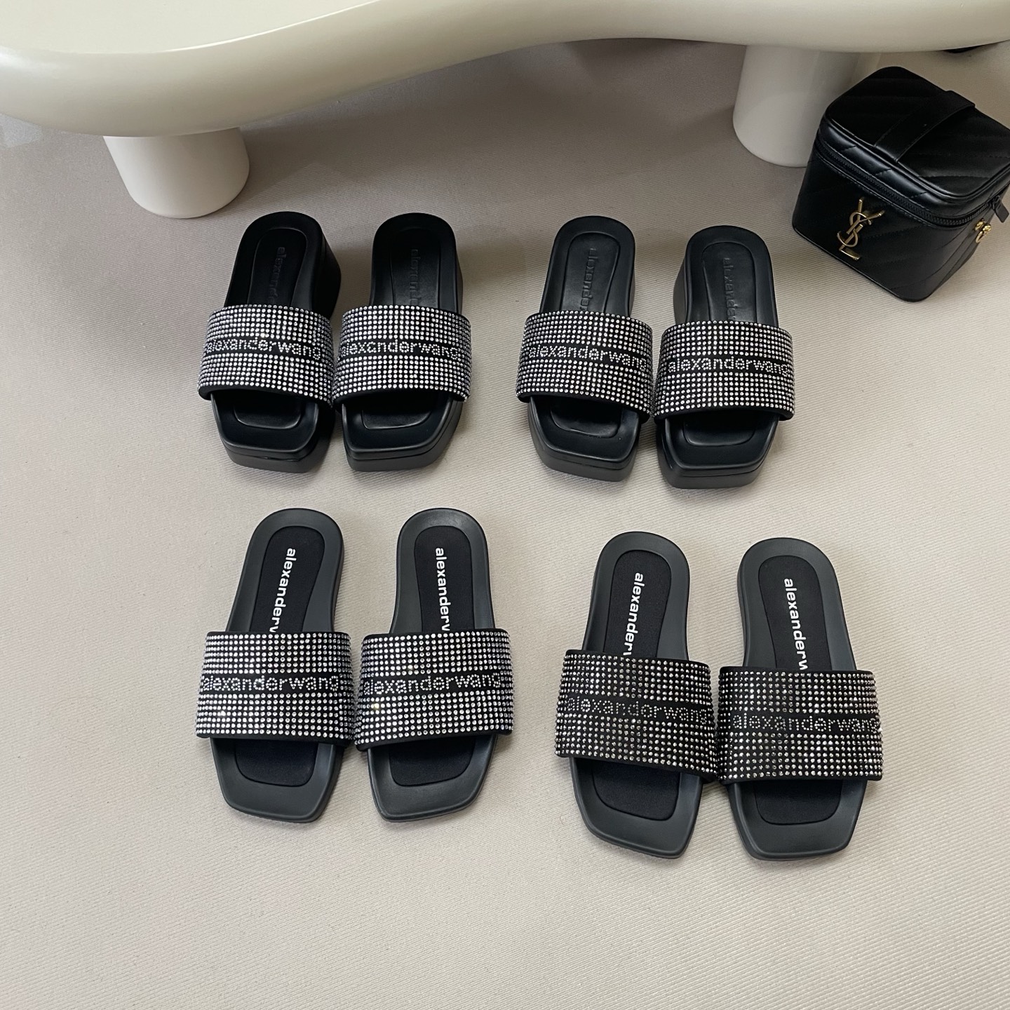 Alexander Rhinestone Slippers - Image 2