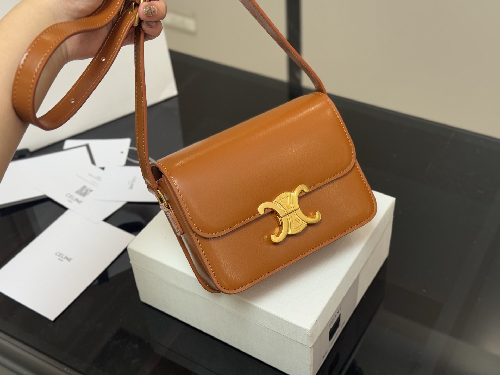 Celine Medium Triomphe Bag - Image 1