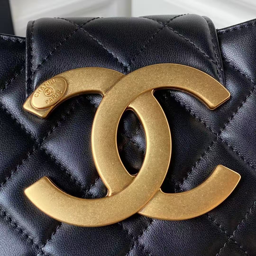 Chanel 24C Big Logo Hobo Bag - Image 5