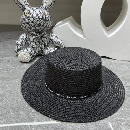 Prada Flat-Brimmed Straw Hat - Image 5