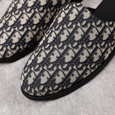 Dior Oblique B28 Embroidered Canvas Men Mules - Image 3