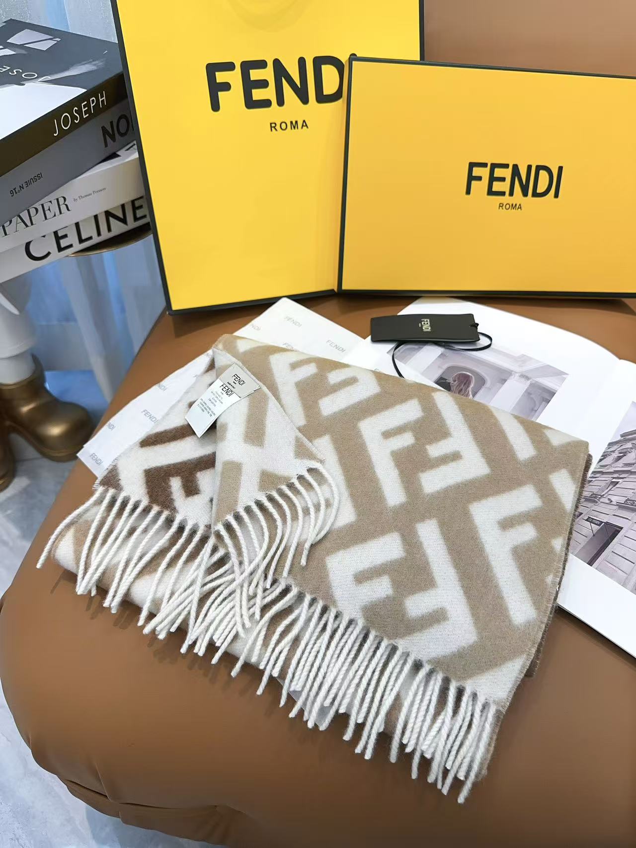 Fendi Monogram Gradient Scarf - Image 1