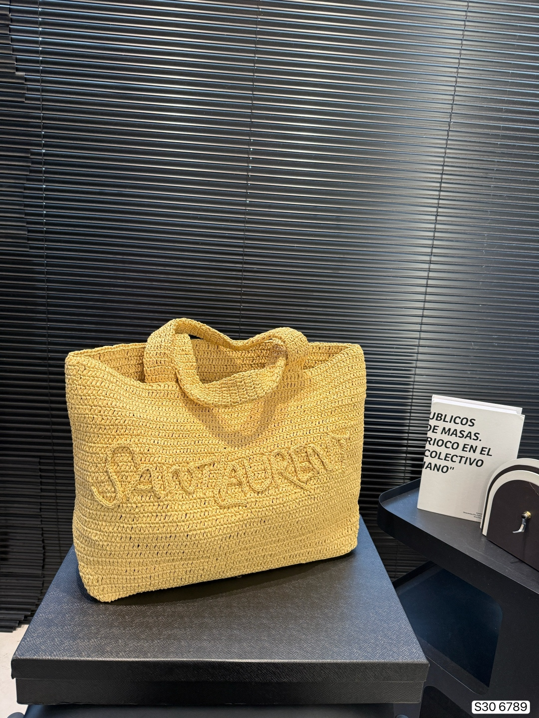 Saint Laurent Straw Tote Bag - Image 2