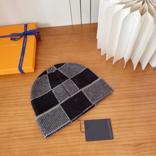 LV Damier Heritage Beanie Black