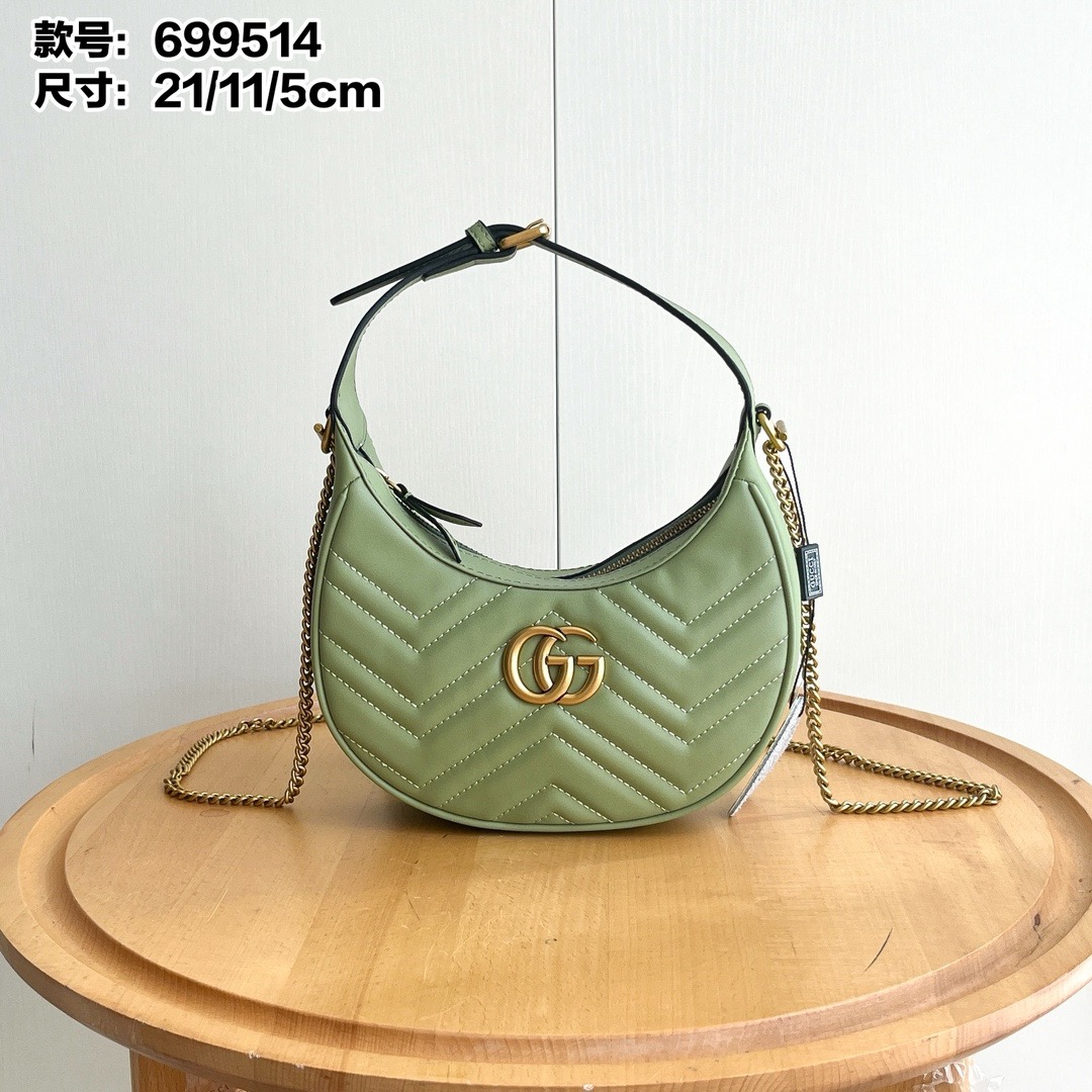 Gucci marmont mini crescent handbag - Image 4