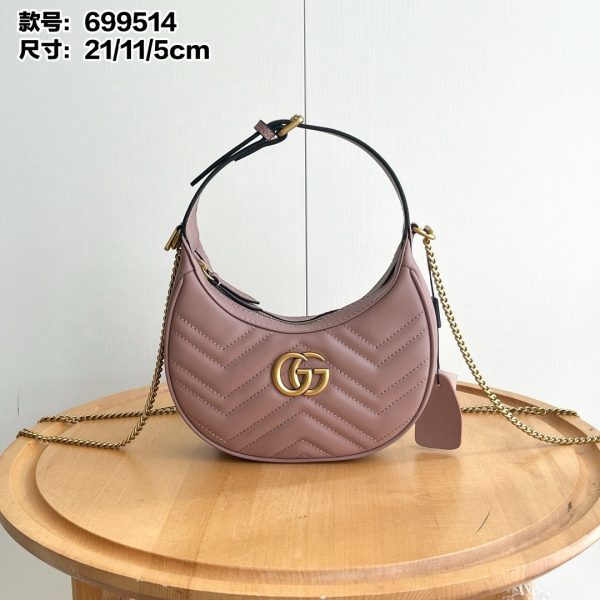 Gucci marmont mini crescent handbag