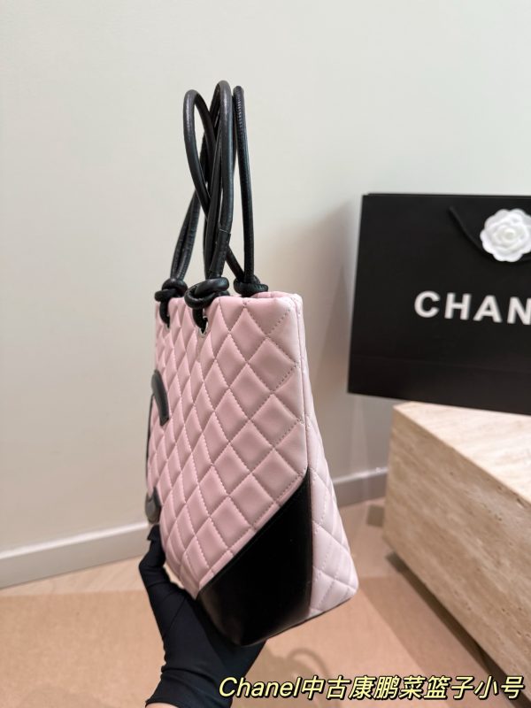 Chanel Cambon Line Matelassé Tote Hand Bag