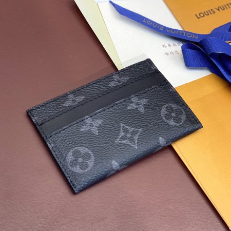 LV Monogram Eclipse Porte-Cartes Double Card Holder M62170 - Image 2