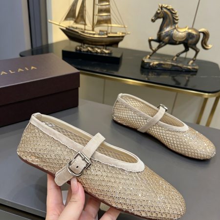 Alaya Flat Ballet Tulle Shoes with Rhinestone Accents - Image 5