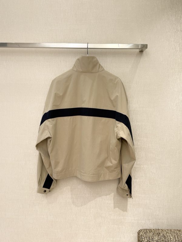 Saint Laurent YSL Jacket in Cotton in Beige