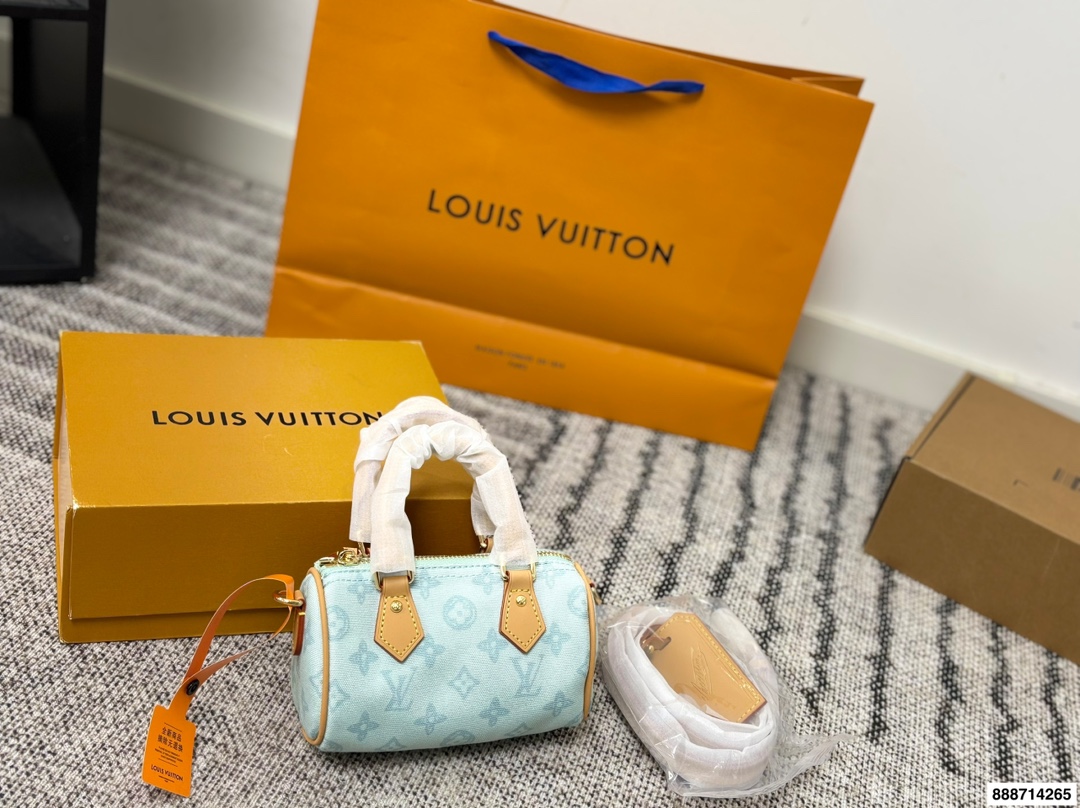 LV Speedy Denim Bag - Image 2