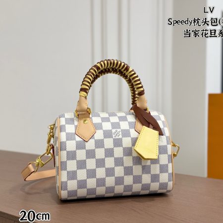 LV Speedy Checkered Pillow Case - Image 3