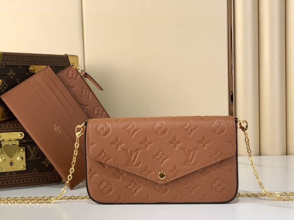 LV Pochette Félicie Monogram Empreinte Bag - Top Quality