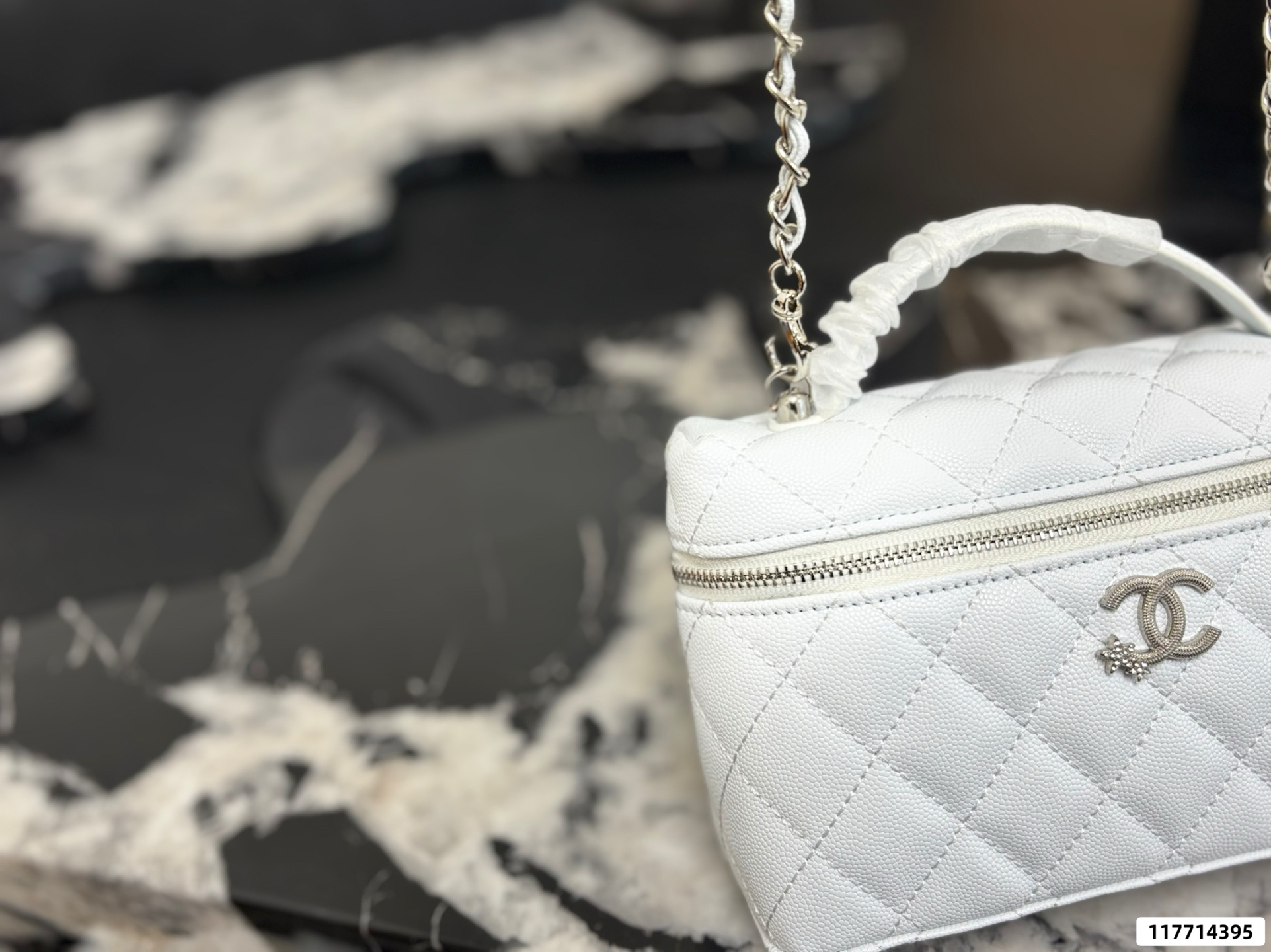 Chanel Vanity with chain Bag - Image 12