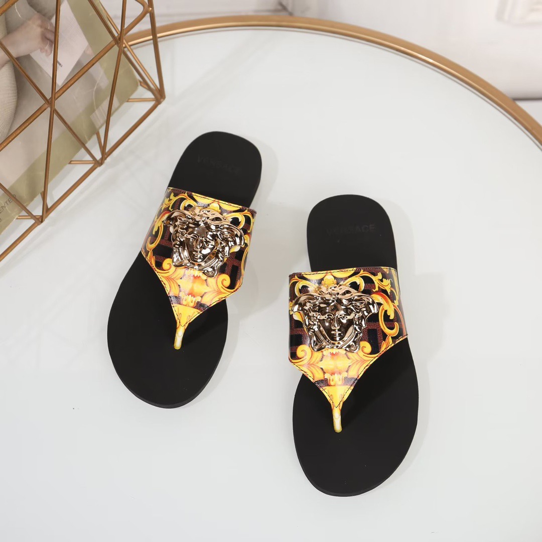 Versace Yellow Sandals - Image 4