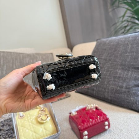 Dior Mini Lady Bag - Lacquered Calfskin - Image 6