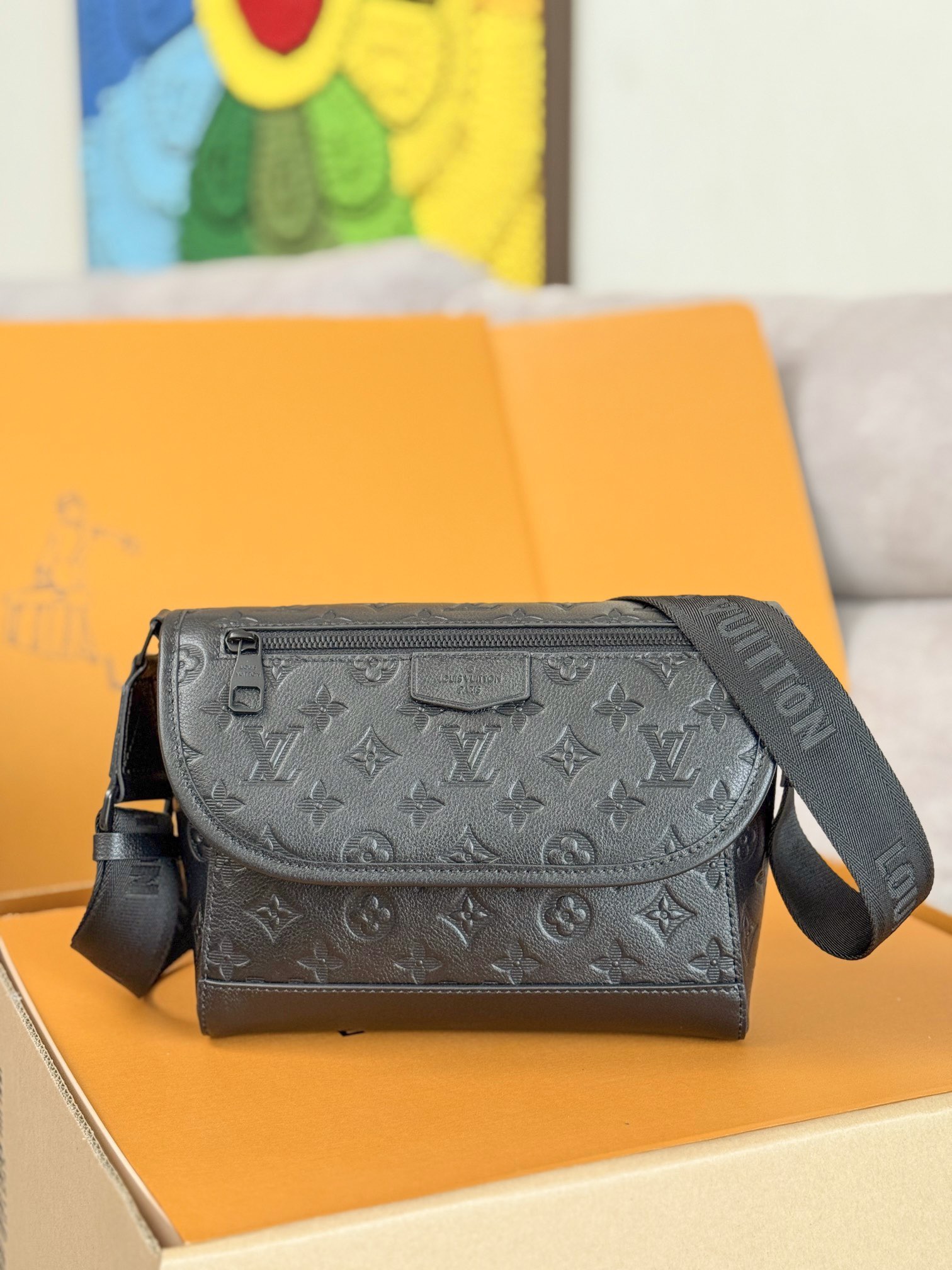 LV Pulse Messenger Monogram Shadow Crossbody Shoulder Bag - Image 1