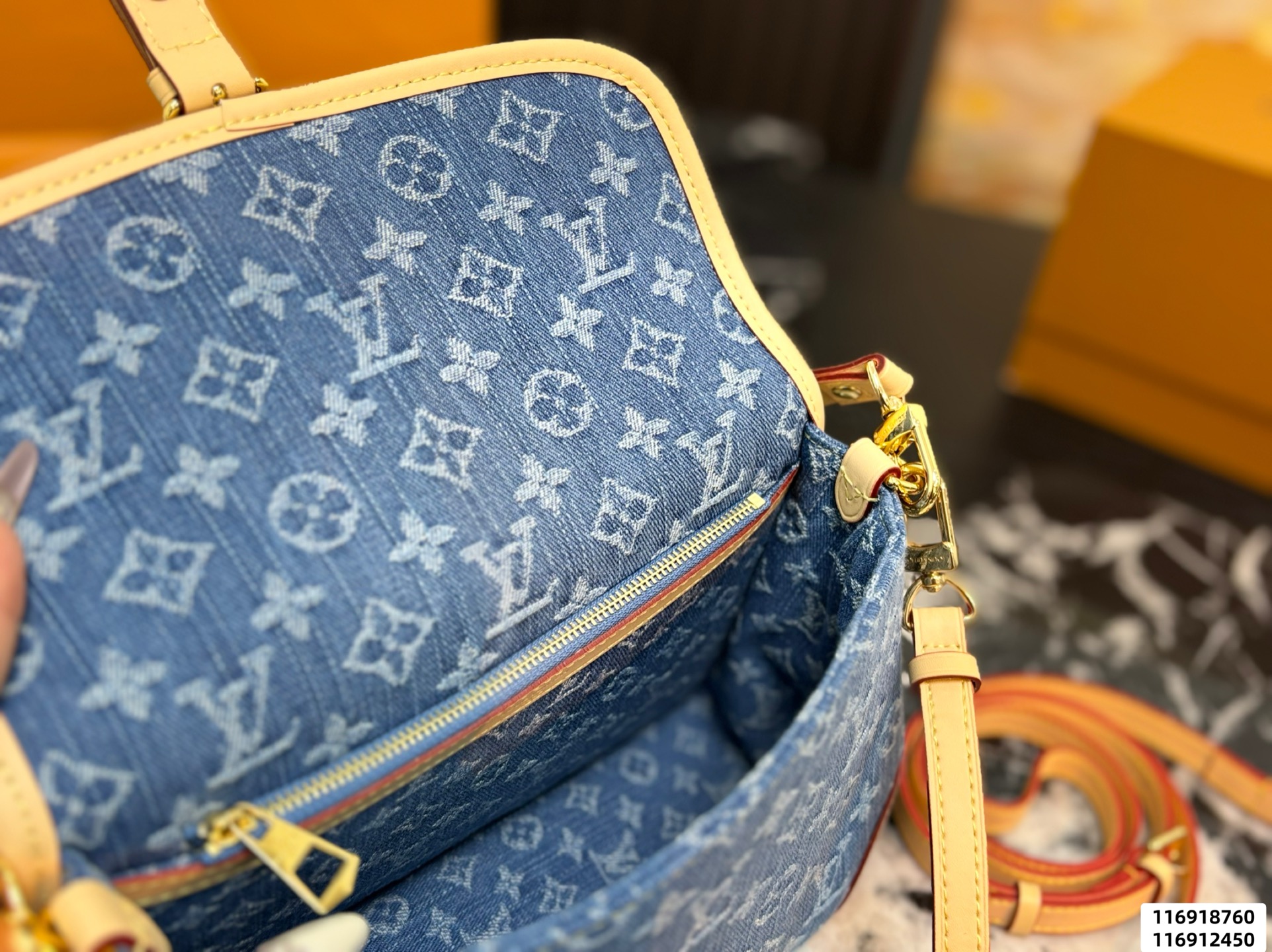 LV Diane Monogram Denim Bag - Image 9
