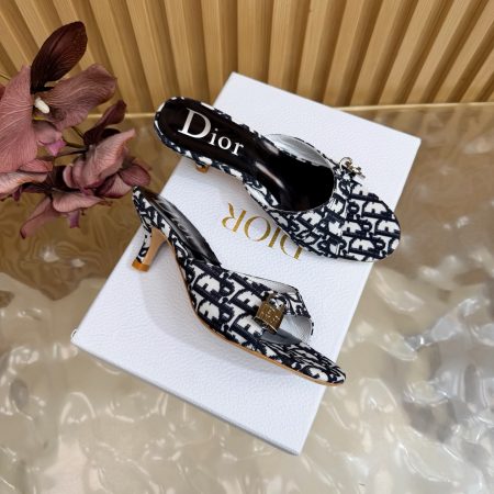 Dior denim lock & key shoes - Image 4
