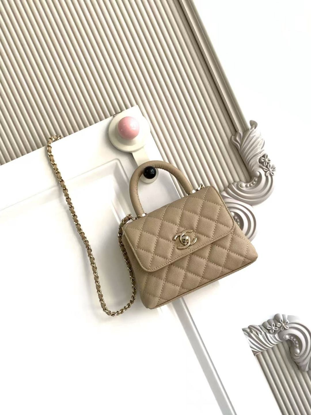 Chanel Mini Coco Handle Chain Shoulder Bag - Image 7