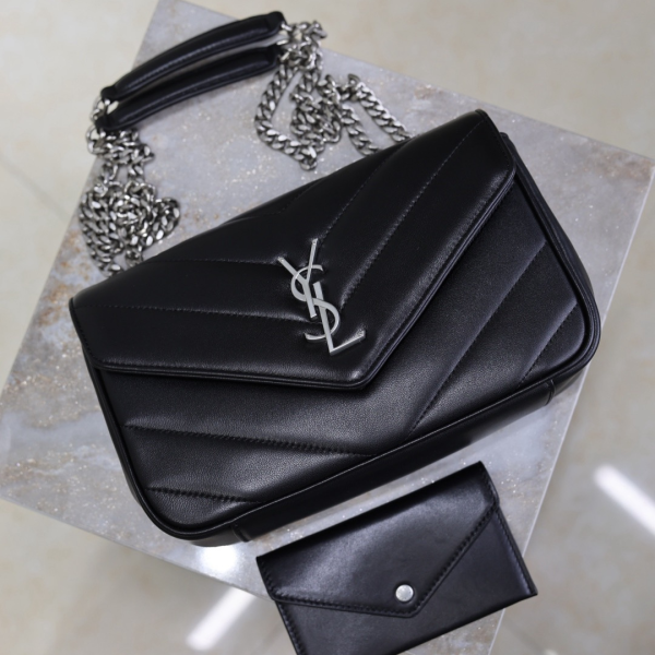 YSL LOULOU Small Quilted Leather Bag 10A