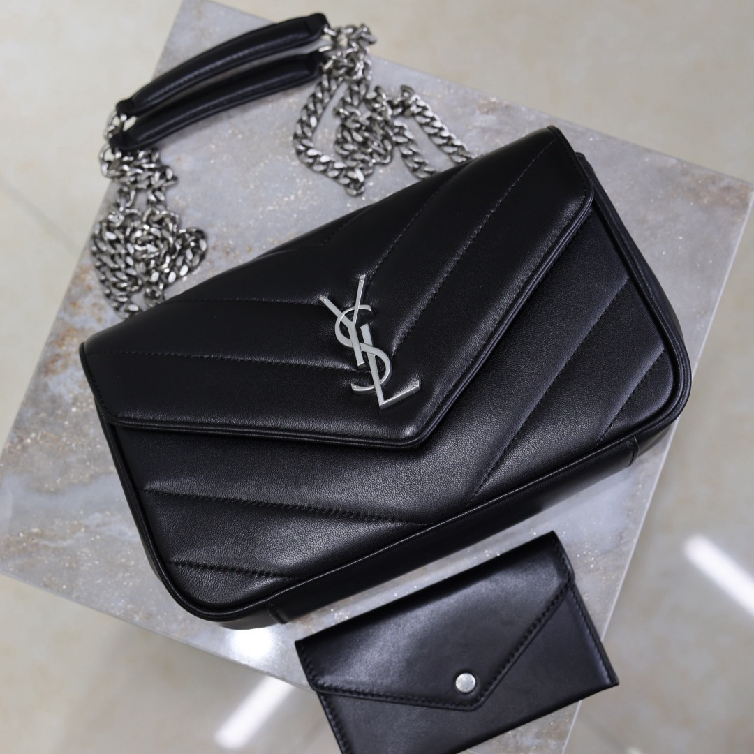 YSL LOULOU Small Quilted Leather Bag 10A - Image 7