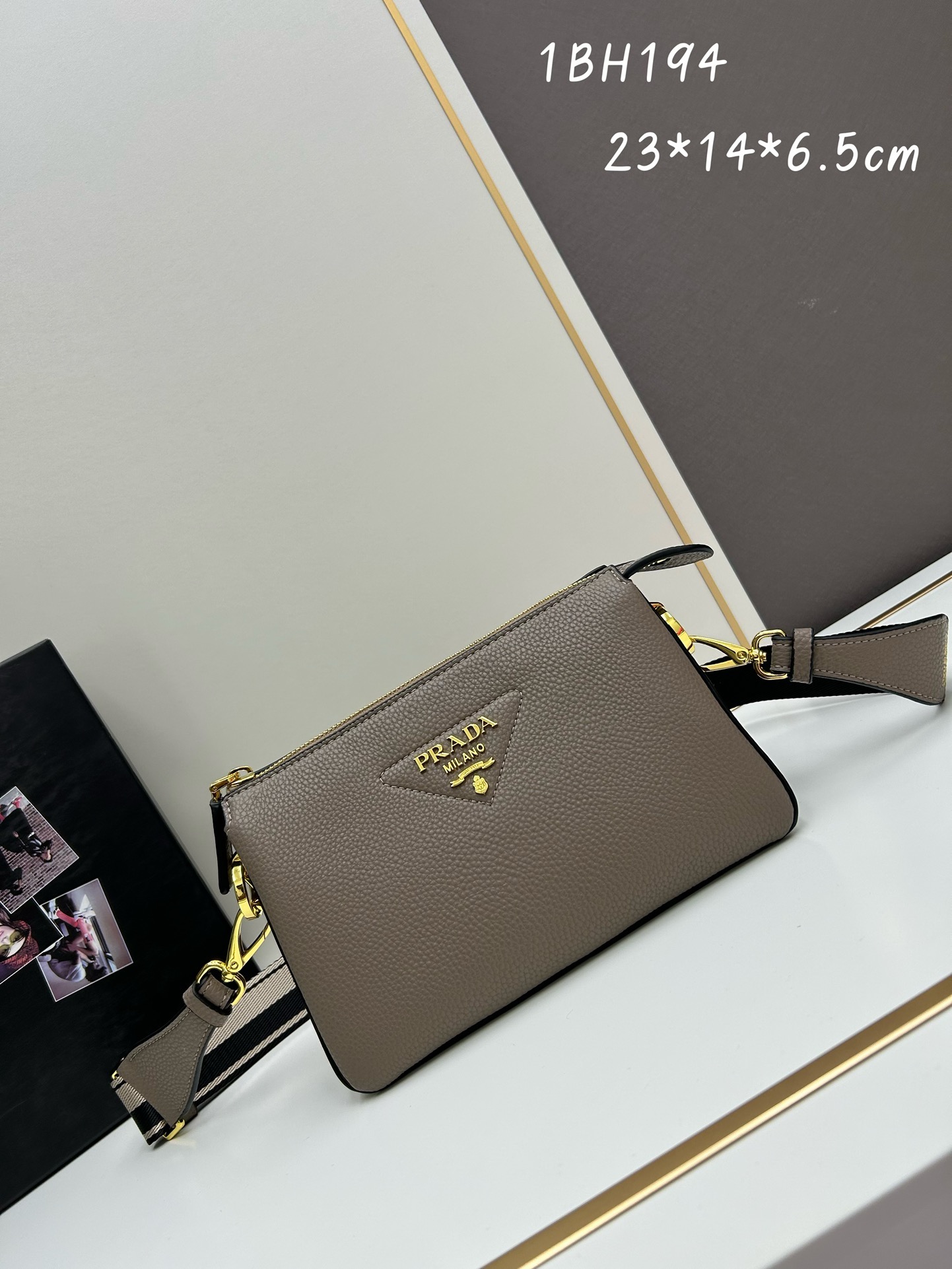 Prada black leather tote Bag - Image 3