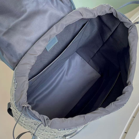 LV Montsouris Monogram Denim Backpack Mirror Version 10A - Image 5