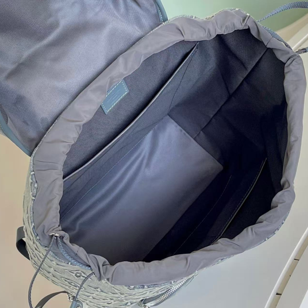 LV Montsouris Monogram Denim Backpack Mirror Version 10A - Image 5