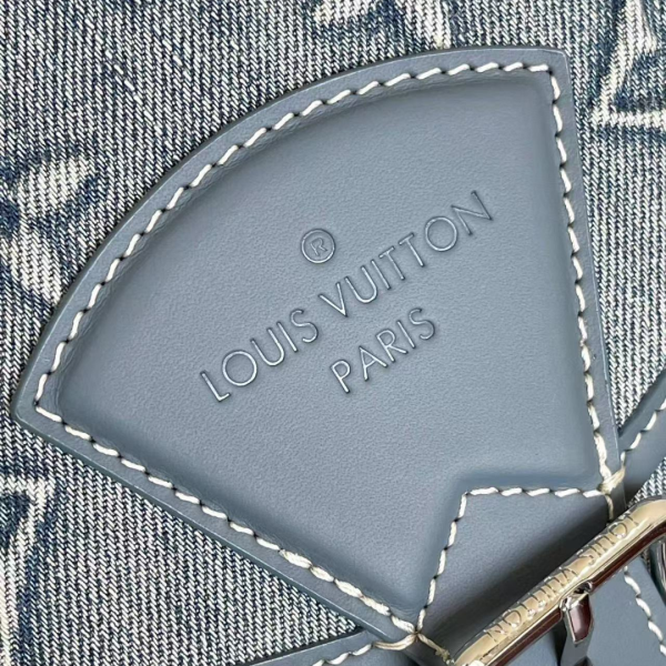 LV Montsouris Monogram Denim Backpack Mirror Version 10A