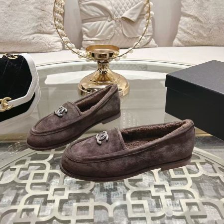Chanel Loafers in Brown Suede - Image 2