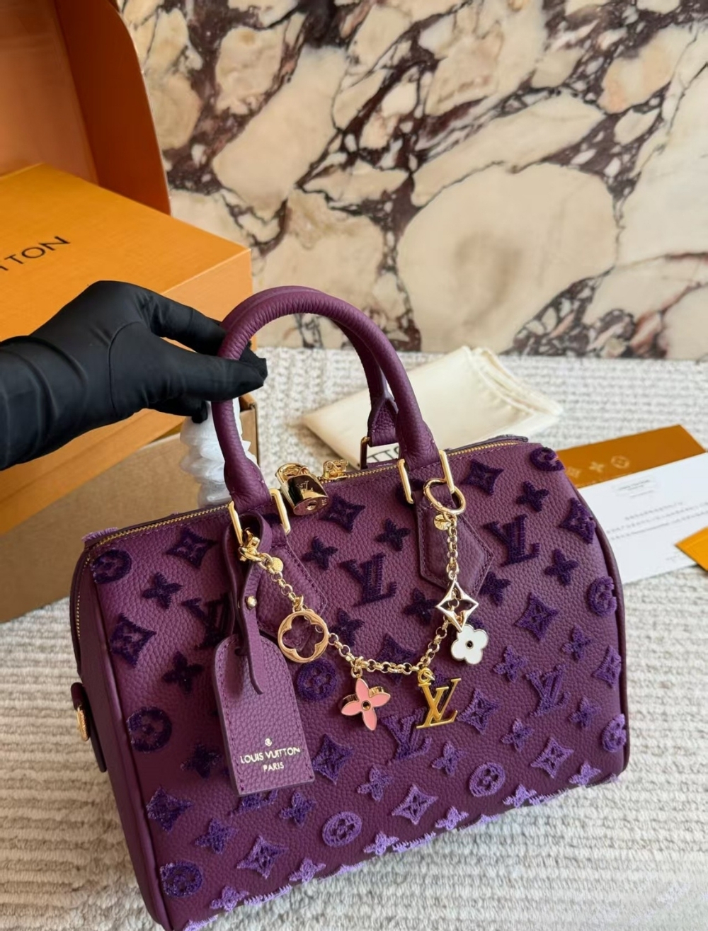 LV Petite Malle Monogram Empreinte Bag 10A - Image 2