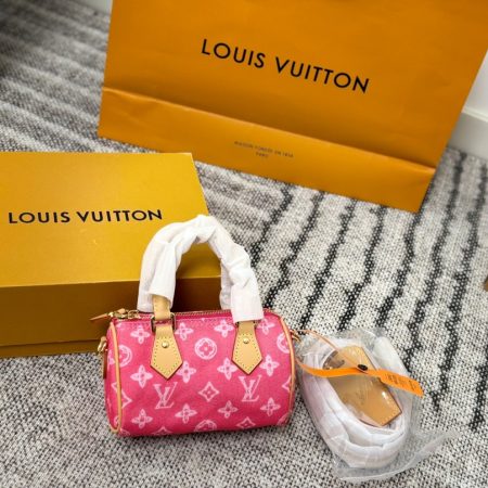 LV Speedy Denim Bag - Image 4