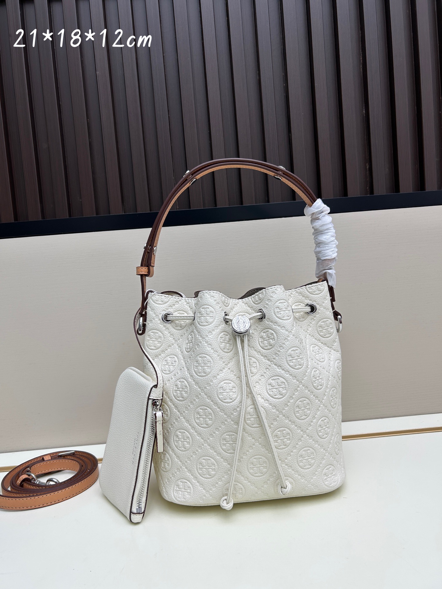Tory Burch T Monogram Bucket Bag - Image 1