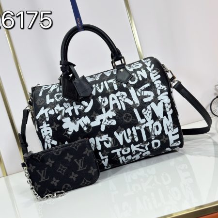 LV Speedy 30 Graffiti Pillow Bag - Image 4