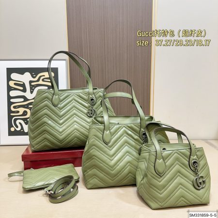 Gucci Gg Marmont Quilted Tote Bag - Image 3