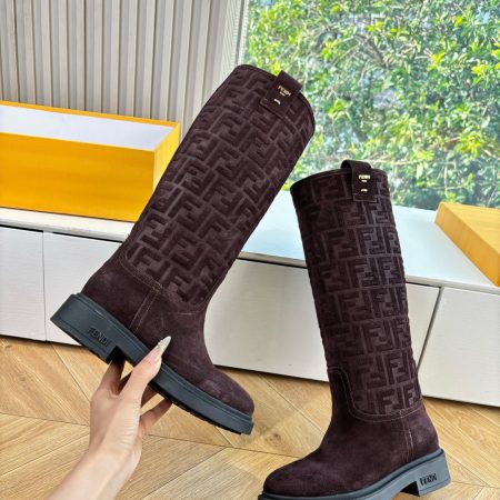 Fendi Filo Tall Suede Boots